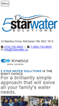 Mobile Screenshot of 5starwater.ca